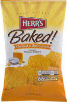 Baked! Cheddar & Sour Cream Flavored Potato Crisps, Cheddar; Sour Cream
