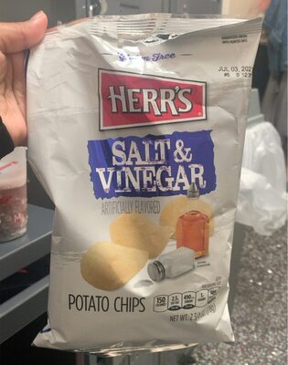 Salt & Vinegar Potato Chips, Salt; Vinegar