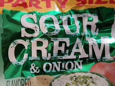 Sour Cream & Onion Flavored Ripple Potato Chips, Sour Cream; Onion