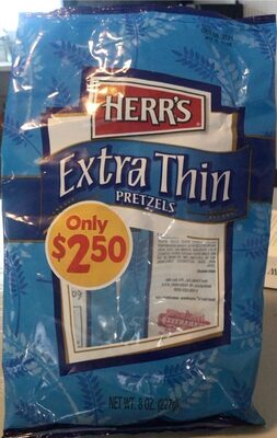 Herr's Extra Thin Pretzels, 8 Oz