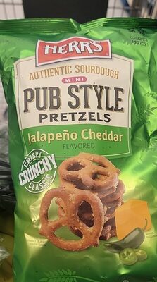 Jalapeo Cheddar Flavored Mini Pub Style Pretzels, Jalapeo; Cheddar