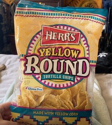 Yellow Corn Round Tortilla Chips, Yellow Corn