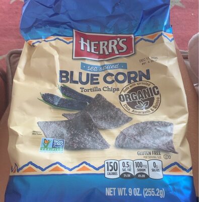 Sea Salted Blue Corn Tortilla Chips, Sea Salted Blue Corn