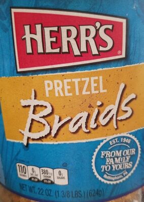 Herr's Pretzel Braids, 22 Oz