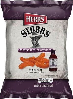 Sticky Sweet Bar-B-Q Flavored Cheese Curls, Sticky Sweet Bar-B-Q