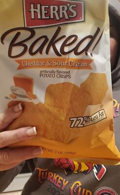 Baked! Cheddar & Sour Cream Potato Crisps, Cheddar; Sour Cream