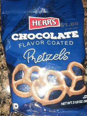 Chocolate Flavor Coated  Pretzels, Chocolate