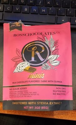 Milk Chocolate Flavored Thins Minis With Quinoa, Milk Chocolate With Quinoa