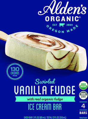 Vanilla Fudge Swirled Ice Cream Bar, Vanilla Fudge