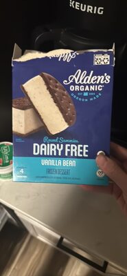 Dairy Free Round Sammies Vanilla Bean Frozen Dessert, Vanilla