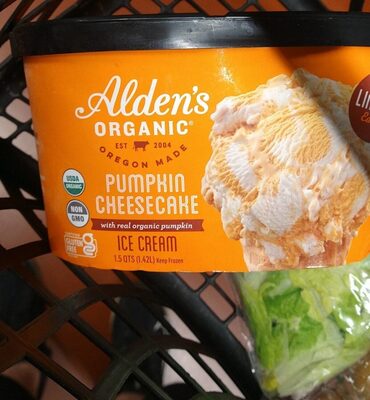 Pumpkin Cheesecake Organic Ice Cream, Pumpkin Cheesecake