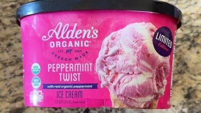Peppermint Twist With Real Organic Ice Cream, Peppermint
