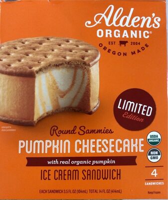 Pumpkin Cheesecake Ice Cream Sandwich, Pumpkin Cheesecake