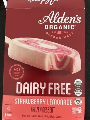 Dairy Free Strawberry Lemonade Frozen Dessert, Strawberry; Lemonade