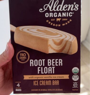 Root Beer Float With Organic Vanilla Ice Cream Bars, Root Beer Float