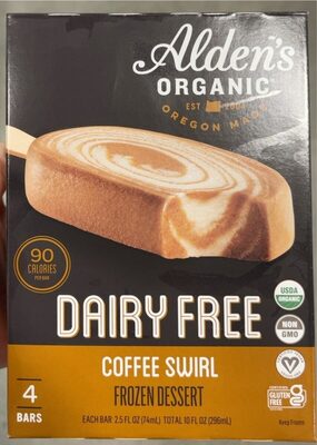 Coffee Swirl Dairy Free Frozen Dessert Bars, Coffee Swirl