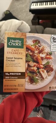 Healthy Choice Caf Steamers Sweet Sesame Chicken, Frozen Meal, 9.75 oz. Bowl