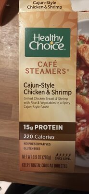 Cajun-Style Chicken & Shrimp Grilled Chicken Breast & Shrimp With Rice & Vegetables In A Spicy Cajun-Style Sauce Cafe Steamers, Cajun-Style Chicken & Shrimp