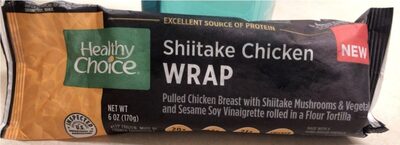 Shiitake Chicken Pulled Chicken Breast With Shiitake Mushrooms & Vegetables And Sesame Soy Vinaigrette Rolled In A Flour Tortilla Wrap, Shiitake Chicken