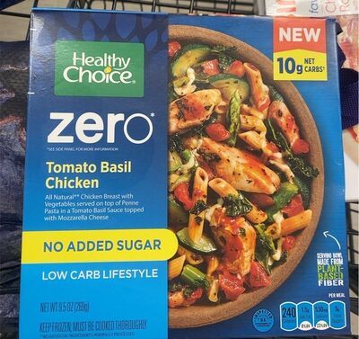 Tomato Basil Chicken Breast With Vegetables Served On Top Of Penne Pasta In A Tomato Basil Sauce Topped With Mozzarella Cheese Zero Bowls, Tomato Basil Chicken
