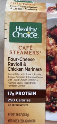 HEALTHY CHOICE Cafe Steamer Ravioli And Chicken Marinara, 10 OZ