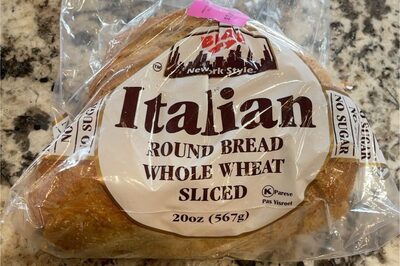 Whole Wheat Sliced Italian Round Bread