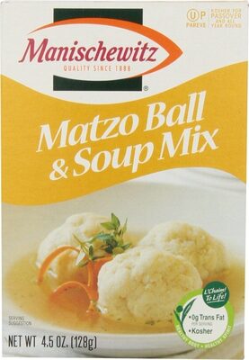 Manischewitz Matzo Ball & Soup Mix, 2 Count, 4.5 Oz