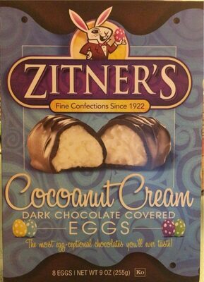 Cocoanut Cream Dark Chocolate Covered Eggs, Cocoanut Cream
