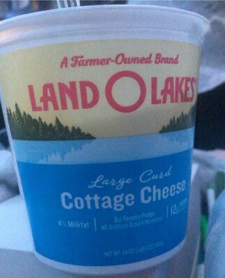 4% Milkfat Large Curd Cottage Cheese, 4% Milkfat Large Curd