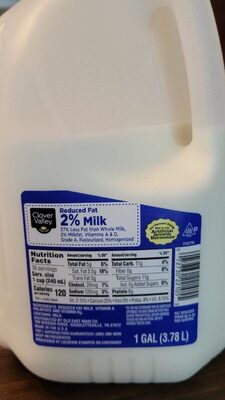 2% Reduced Fat Milk