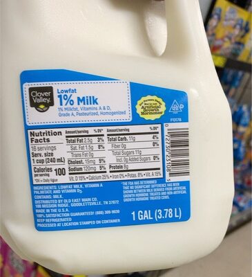 Reduced Fat 1% Milk