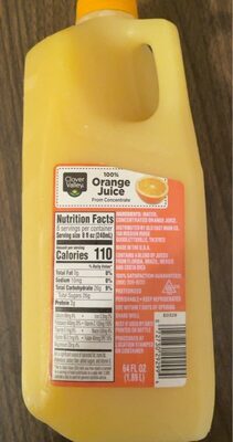 100% Orange Juice From Concentrate, Orange