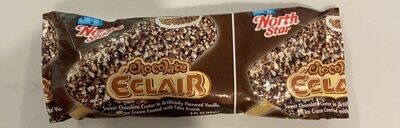 Chocolate Eclair Sweet Chocolate Center In Artificially Flavored Vanilla Ice Cream Coated With Cake Crunch, Chocolate Eclair