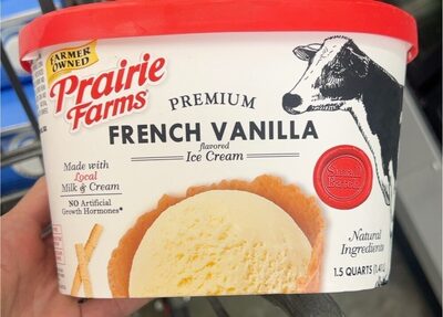Premium French Custard Ice Cream With Eggs, French Vanilla