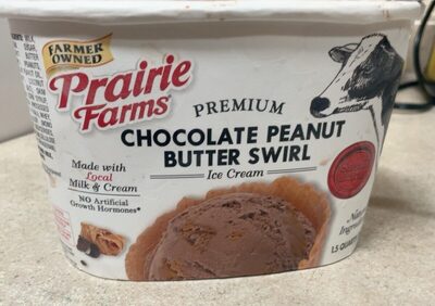 Premium Chocolate Ice Cream Blended With Honey Roasted Peanut Butter Swirl, Chocolate Peanut Butter Swirl