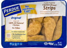 Chicken Breast Strips Breaded Strip Shaped Chicken Breast Patties With Rib Meat, Chicken Breast Strips