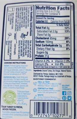 93% Lean/7% Fat Ground Turkey