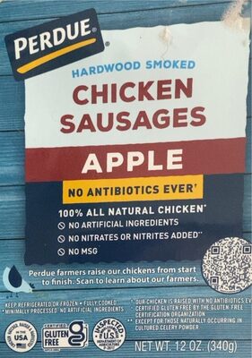 Apple Hardwood Smoked Chicken Sausages, Apple