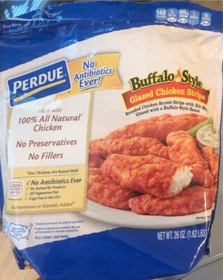 Buffalo Style Glazed Chicken Strips, Buffalo Style Glazed