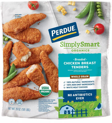 Whole Grain Breaded Chicken Breast Tenders Patties With Rib Meat, Whole Grain