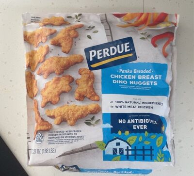 Panko Breaded Chicken Breast Dino Nuggets, Panko Breaded
