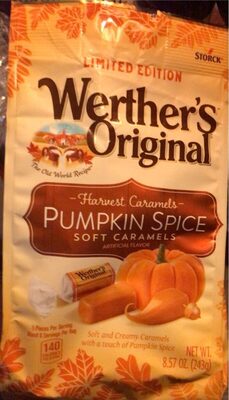Pumpkin Spice Harvest Soft Caramels, Pumpkin Spice