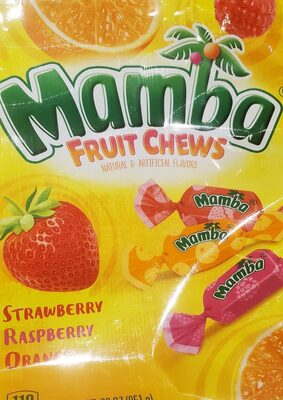 Strawberry, Raspberry, Orange Fruit Chews, Strawberry, Raspberry, Orange