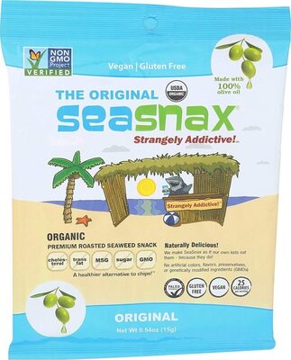 Original Organic Premium Roasted Seaweed Snack, Original