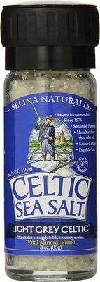 Selina Naturally, Celtic Sea Salt, Light Gray Celtic