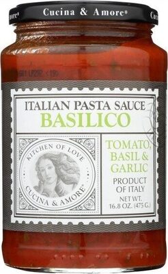 Basilico Tomato, Basil & Garlic Italian Pasta Sauce, Basilico