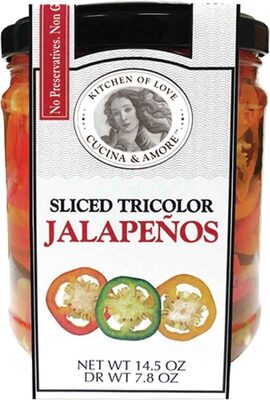 Sliced Tricolor Jalapenos