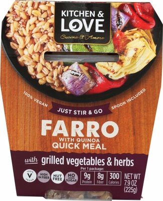 Farro With Quinoa With Grilled Vegetables & Herbs Quick Cup, Farro With Quinoa