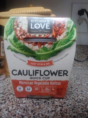 Moroccan Vegetable Harissa Cauliflower Quick Cup, Moroccan Vegetable Harissa