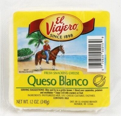 Queso Blanco Fresh Semi - Soft Cheese